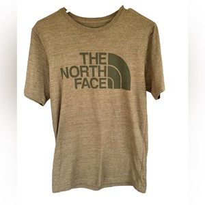 The North Face Mens T-shirt | Triblend Mens Tee | Olive Green Color | SZ: Small